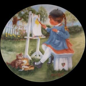 Vintage "My Magic Hat" Seems Like Yesterday Plate #5 by Rusty Money  8.5" Girl